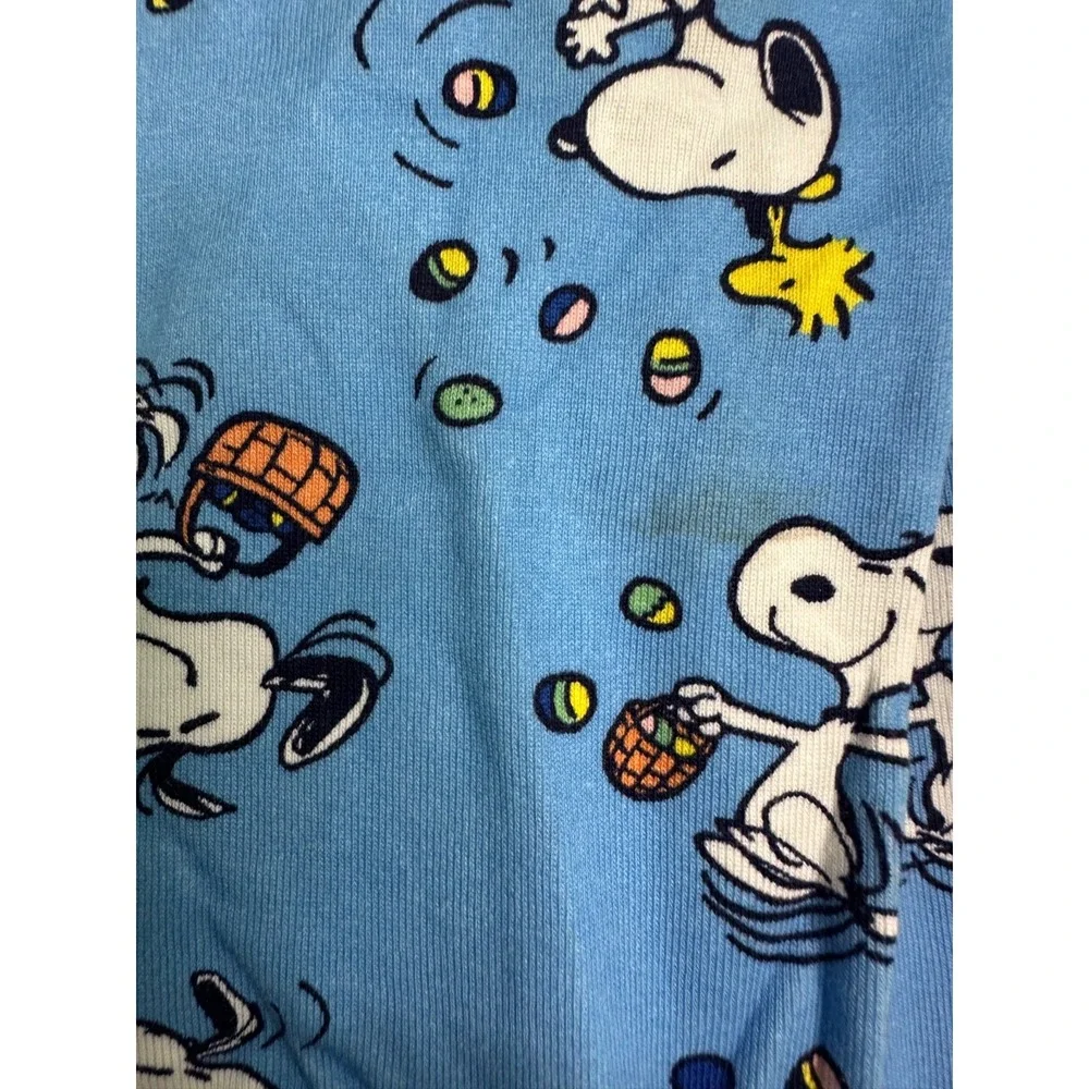 Hanna Andersson Size 110 5-6 Peanuts Snoopy Woodstock Easter Organic Pajamas LJs